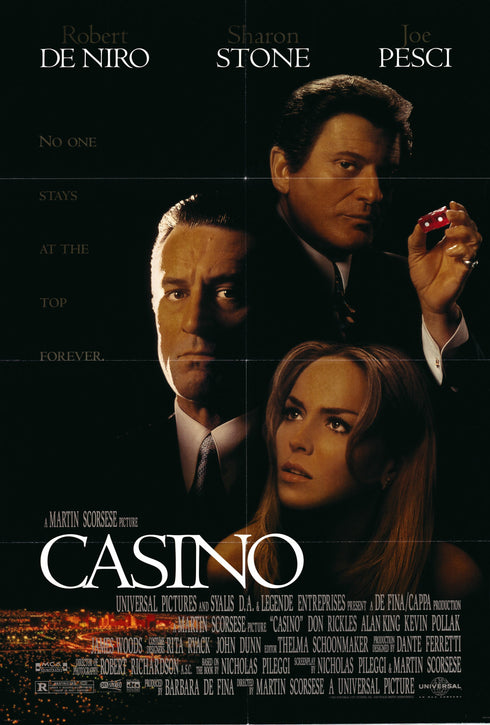 casino 1995 one sheet poster folded
