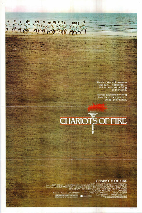 chariots of fire 1981 one sheet poster folded