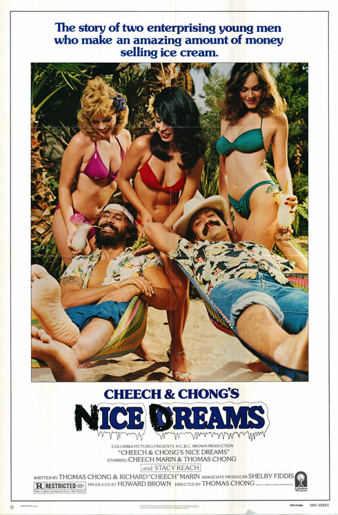cheech & chong's nice dreams 1981 one sheet poster folded