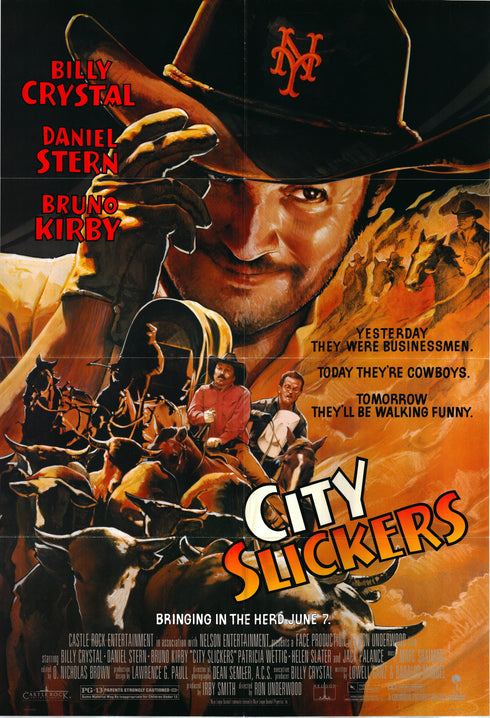 city slickers 1991 one sheet poster folded