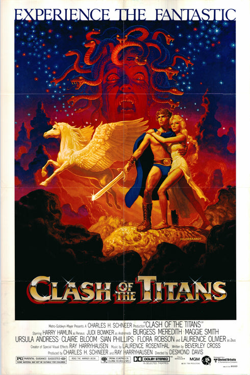 clash of titans 1981 one sheet poster folded