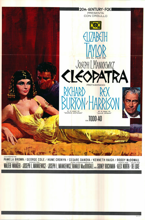 cleopatra 1964 italian one sheet poster folded