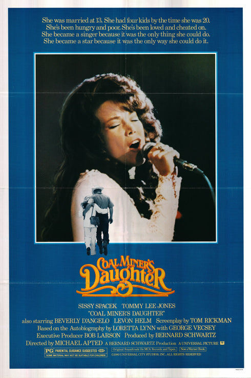 coal miner's daughter 1980 one sheet poster folded