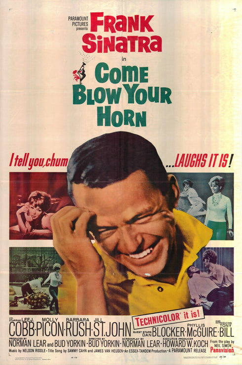 come blow your horn 1963 one sheet poster folded