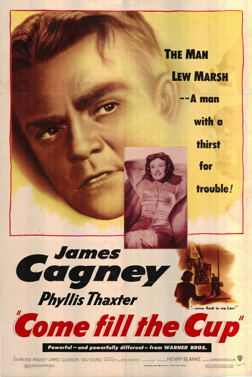 come fill the cup 1951 one sheet poster folded