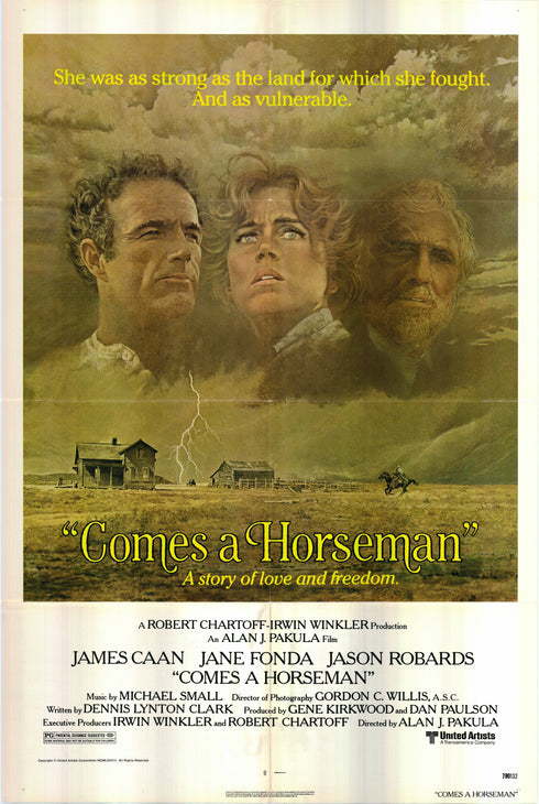 comes a horseman 1978 one sheet poster folded