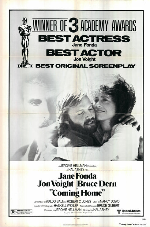 coming home 1978 award one sheet poster folded