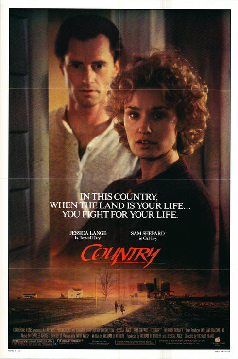 country 1984 one sheet poster folded
