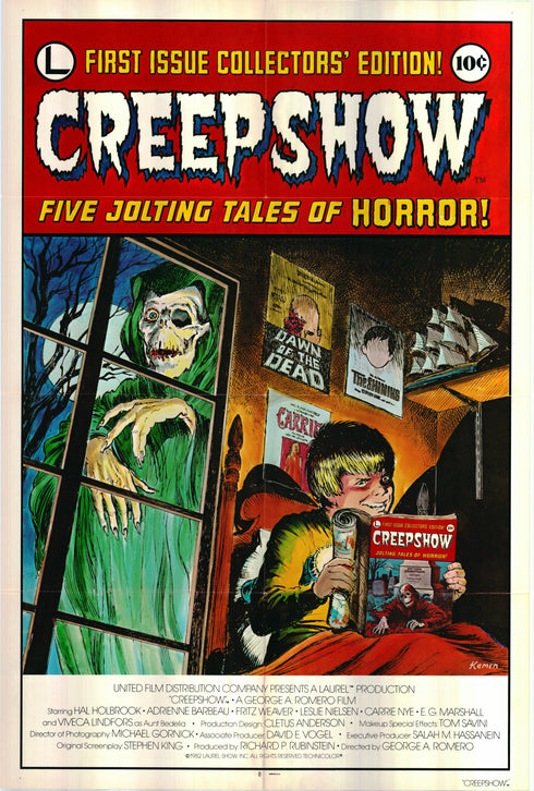 creepshow 1982 one sheet poster folded