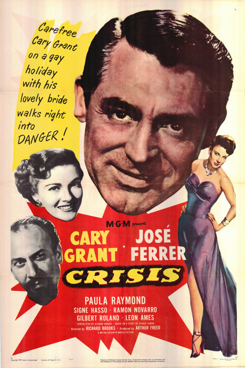 crisis 1950 one sheet poster folded