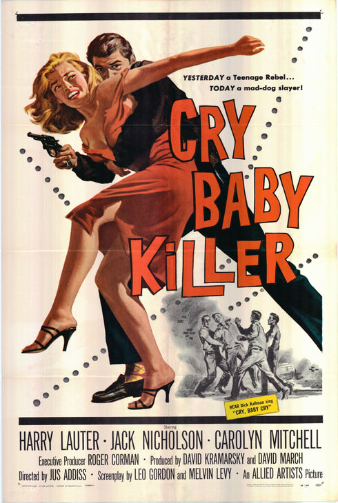 cry baby killer 1958 one sheet poster folded