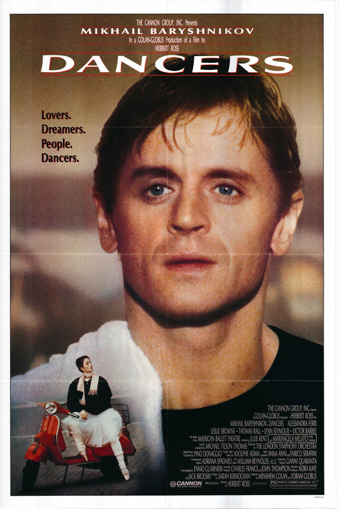 dancers 1987 one sheet poster folded