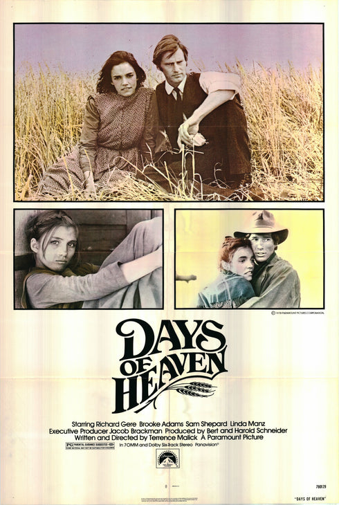 days of heaven 1978 one sheet poster folded