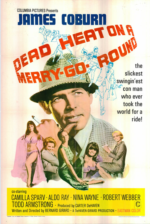 dead heat on a merry go round 1966 one sheet poster folded