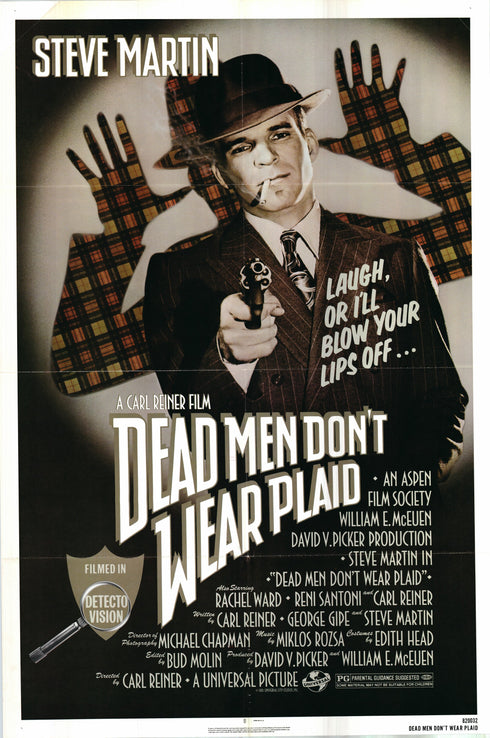 dead men don't wear plaid 1982 one sheet poster folded