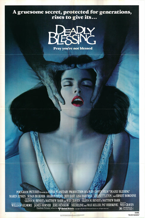 deadly blessing 1981 one sheet poster folded