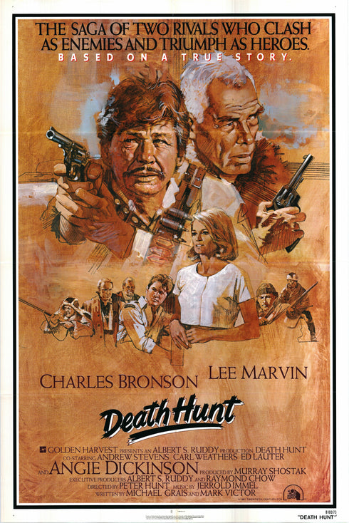 death hunt 1981 one sheet poster folded