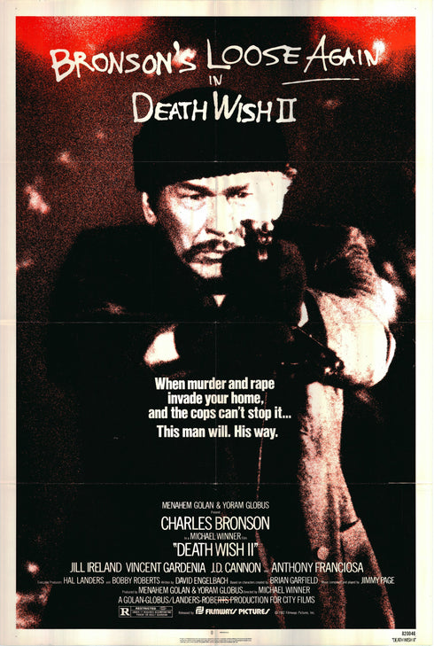 death wish ii 1982 style a one sheet poster folded
