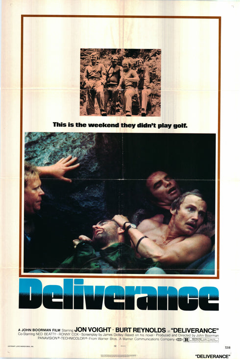 deliverance 1972 one sheet poster folded