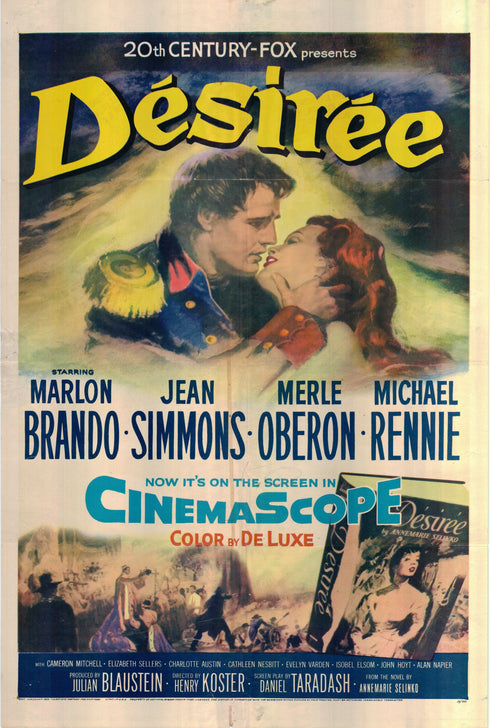 desiree 1954 one sheet poster folded
