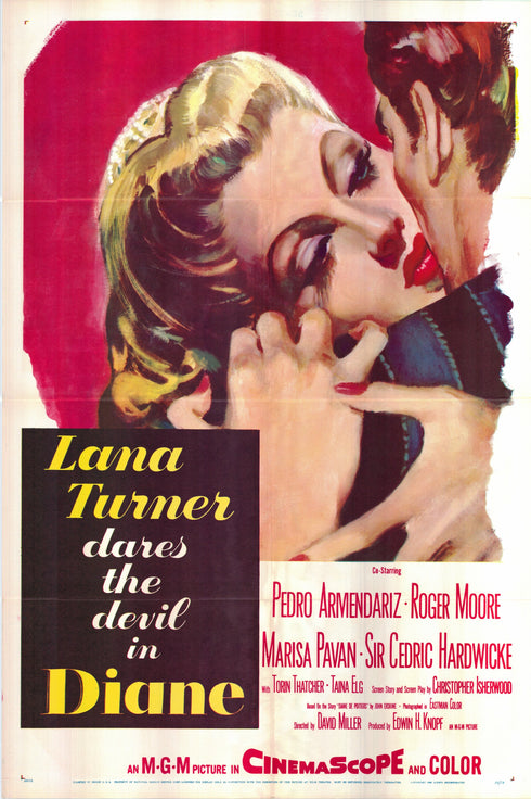 diane 1956 one sheet poster folded