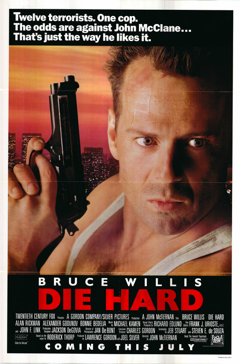 die hard 1965 advance one sheet poster folded