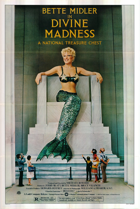divine madness 1980 style b one sheet poster folded