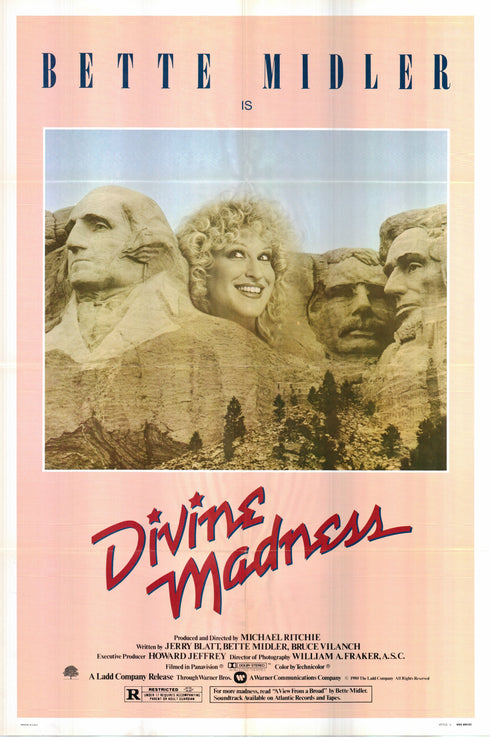 divine madness 1980 style a one sheet poster folded