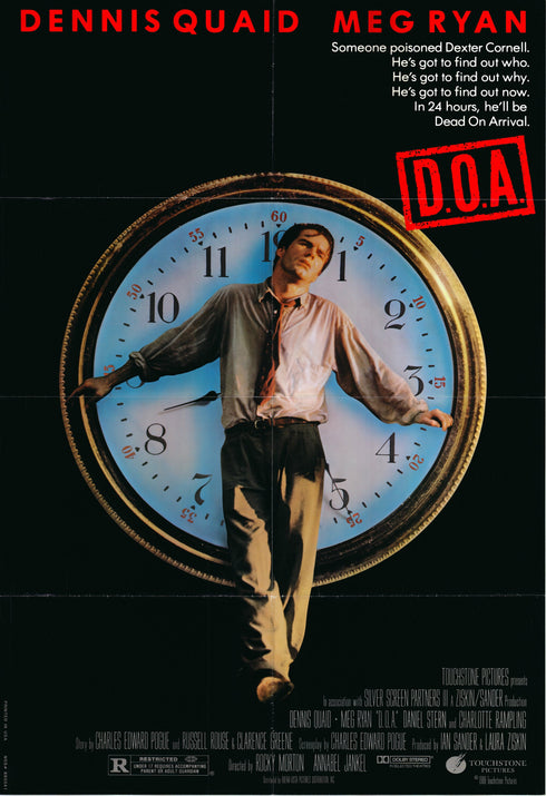doa 1988 one sheet poster folded