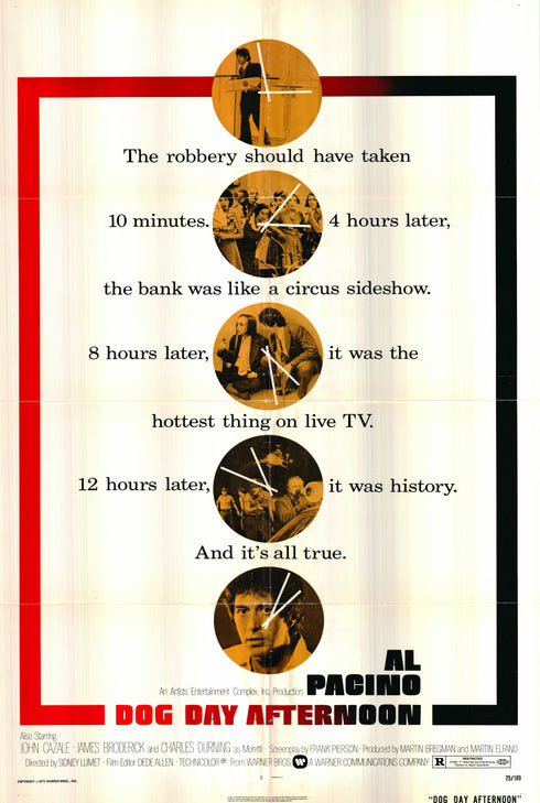 dog day afternoon 1975 style a one sheet poster folded