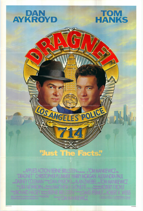 dragnet 1987 one sheet poster folded