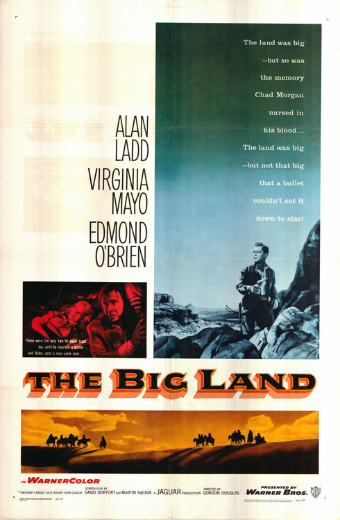 the big land 1964R one sheet poster folded