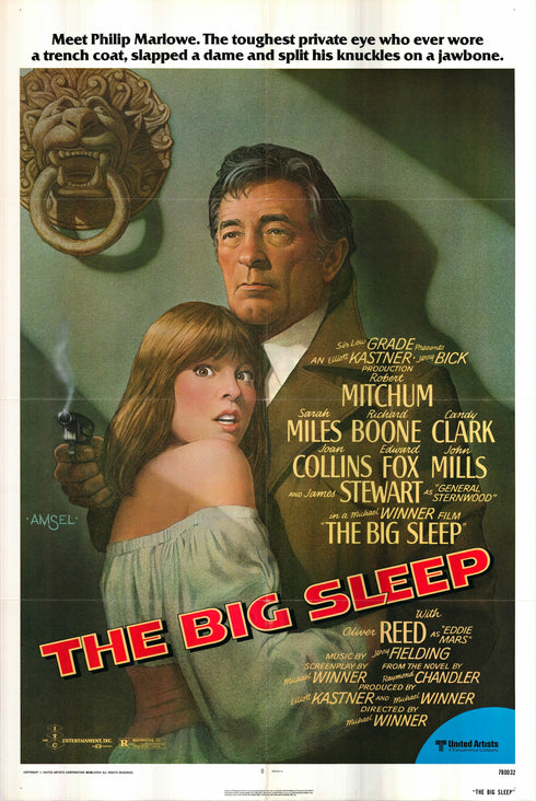 the big sleep 1978 one sheet poster folded