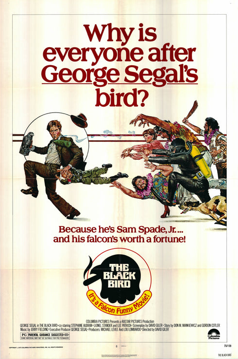 the black bird 1975 one sheet poster folded