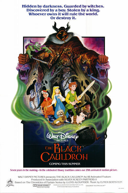 the black cauldron 1985 one sheet poster folded