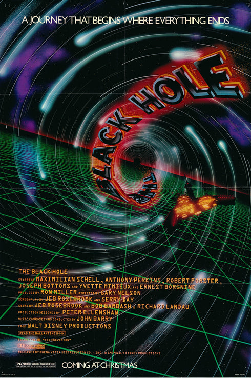 the black hole 1979 advance one sheet poster folded