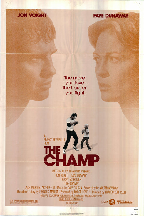 the champ 1979 one sheet poster folded