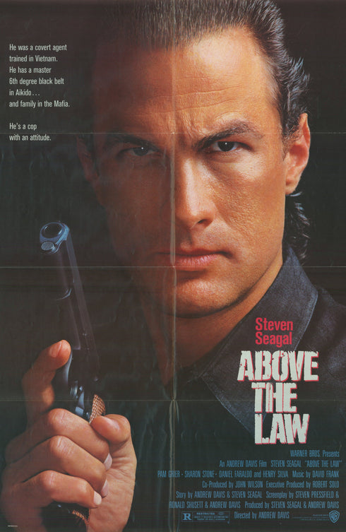 above the law 1988 one sheet poster folded