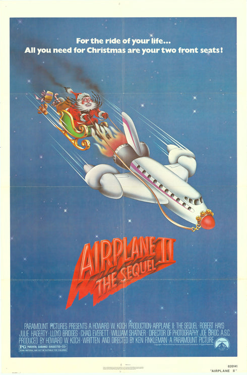 airplane ii 1982 one sheet poster folded