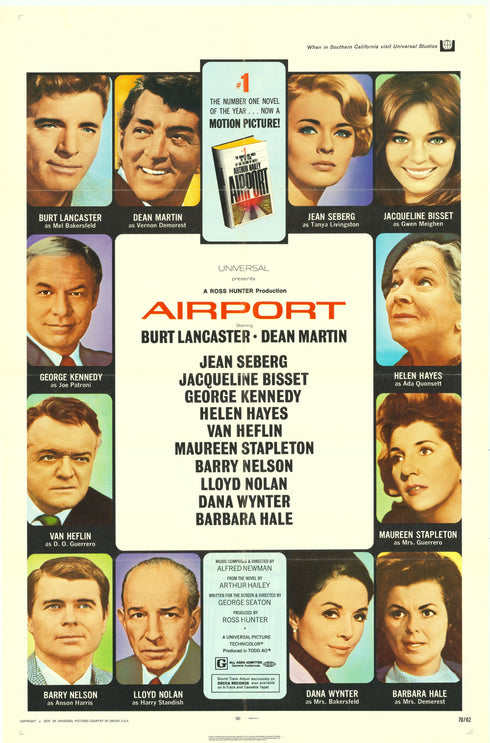 airport 1970 one sheet poster folded