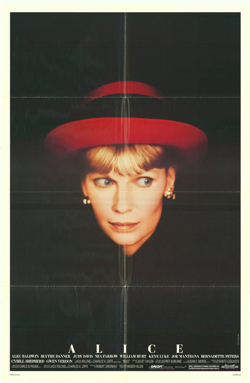 alice 1990 one sheet poster folded