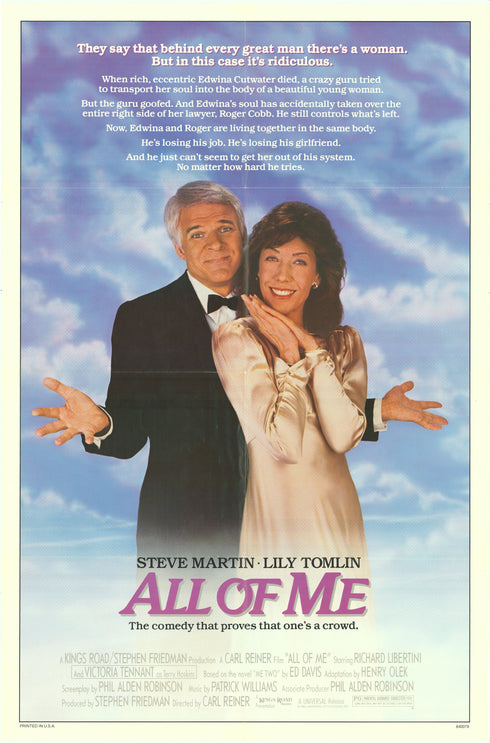 all of me 1984 one sheet poster folded