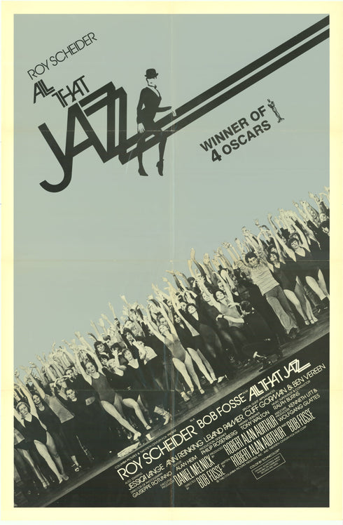 all that jazz 1979 one sheet poster folded