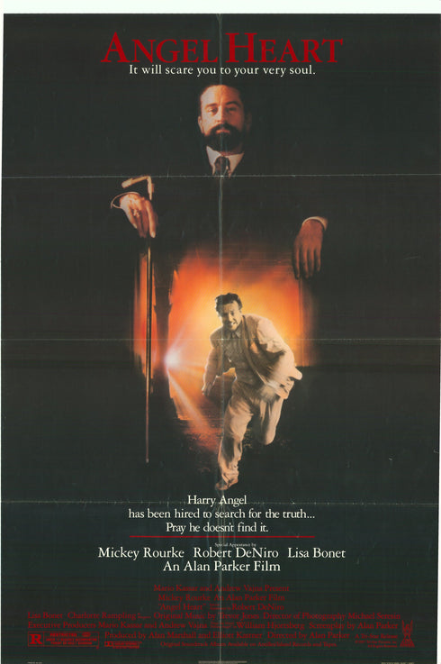 angel heart 1987 one sheet poster folded