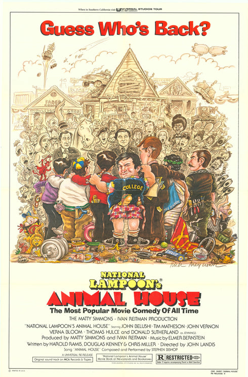 animal house 1979R style a one sheet poster folded
