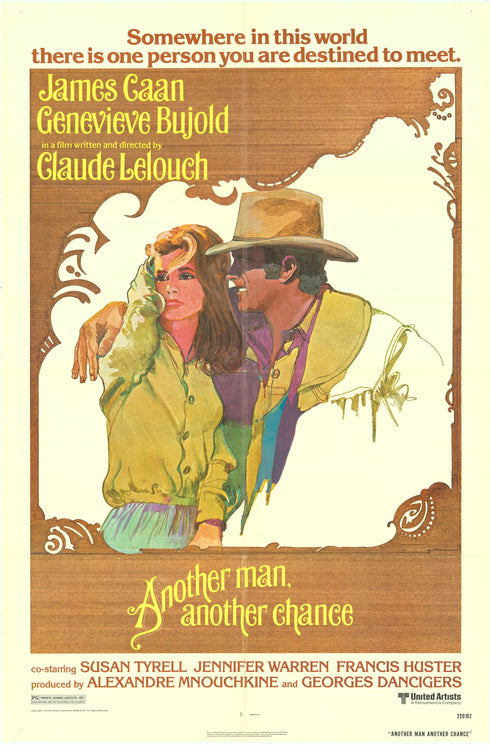 another man another chance 1977 one sheet poster folded