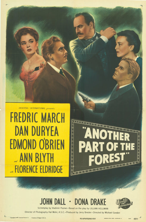 another part of the forest 1948 one sheet poster folded