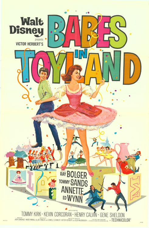 babes in toyland 1961 one sheet poster folded