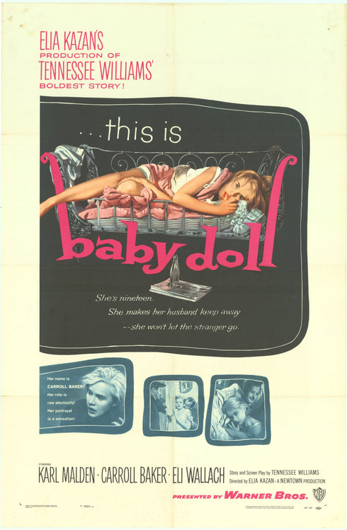 baby doll 1957 one sheet poster folded