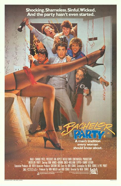 bachelor party 1984 one sheet poster folded